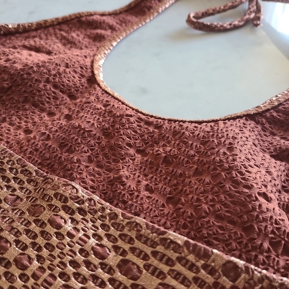 LISA MARIE FERNANDEZ Amber Maillot Swimsuit, Size 10, Rose Gold, NWT - Picture 9 of 16